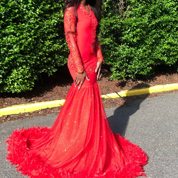 Red Prom Dress - Picture 3 of 5